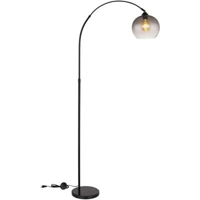 GLOBO Czarna lampa stojąca Newcastle - Regulowana - Wnętrza GLOBO Czarna lampa stojąca Newcastle - Regulowana - Wnętrza
