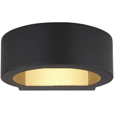 Globo Black Modern Outdoor Wall Light - LED Wall Light Globo Black Modern Outdoor Wall Light - LED Wall Light