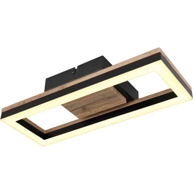 Globo Lighting 67297D1 Schwarze Holzoptik Deckenleuchte - Deckenlampe Globo Lighting 67297D1 Schwarze Holzoptik Deckenleuchte - Deckenlampe