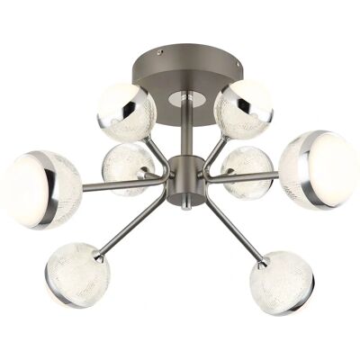 Globo 56011-8D Nickel Ceiling Light - Modern Style Globo 56011-8D Nickel Ceiling Light - Modern Style