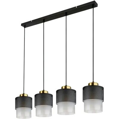 Globo Lighting Schwarze Pendelleuchte - 120cm H, 91cm B - Hängeleuchte Globo Lighting Schwarze Pendelleuchte - 120cm H, 91cm B - Hängeleuchte
