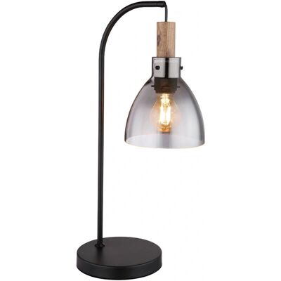 Lampe de table Globo Mattea - noir - métal - E27 Lampe de table Globo Mattea - noir - métal - E27