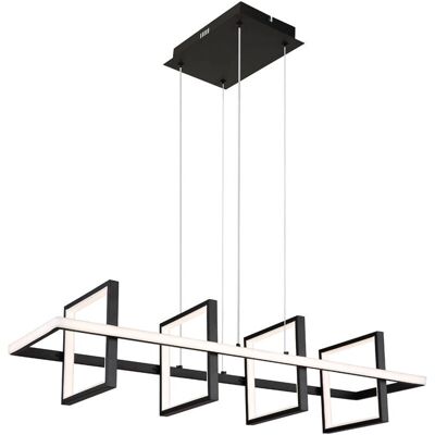 Wolfhard Schwarze Pendelleuchte - Modernes Design - Dimmbar Wolfhard Schwarze Pendelleuchte - Modernes Design - Dimmbar