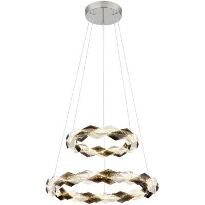 Globo Lighting Pendelleuchte - 130cm Höhe, 55cm Breite, Silber - Hängeleuchte Globo Lighting Pendelleuchte - 130cm Höhe, 55cm Breite, Silber - Hängeleuchte