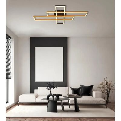 GLOBO 67208-40G LED Ceiling Light - Black, Gold, White - Ceiling Light GLOBO 67208-40G LED Ceiling Light - Black, Gold, White - Ceiling Light