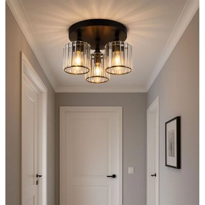Globo Lighting 15742-3D Schwarze Deckenleuchte - Deckenleuchte Globo Lighting 15742-3D Schwarze Deckenleuchte - Deckenleuchte