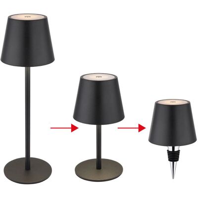GLOBO 58488B Lampe de Table - LED, Noir Moderne GLOBO 58488B Lampe de Table - LED, Noir Moderne