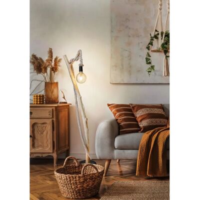Lampa stojąca NOWA NERIDA - Rustykalny design z drewna - 150cm - Wnętrze Lampa stojąca NOWA NERIDA - Rustykalny design z drewna - 150cm - Wnętrze