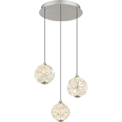 GLOBO 16047-3HC Chromed LED-Deckenleuchte GLOBO 16047-3HC Chromed LED-Deckenleuchte