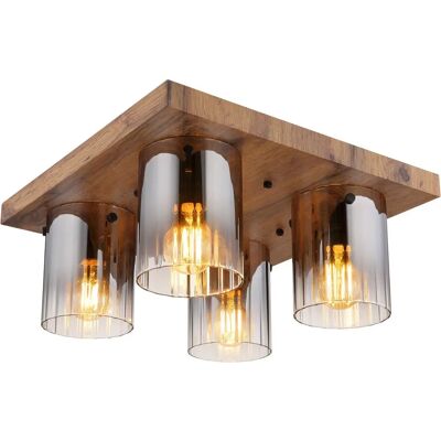 Globo Lighting Holz-Deckenleuchte - Deckenleuchte - Deckenlampe Globo Lighting Holz-Deckenleuchte - Deckenleuchte - Deckenlampe