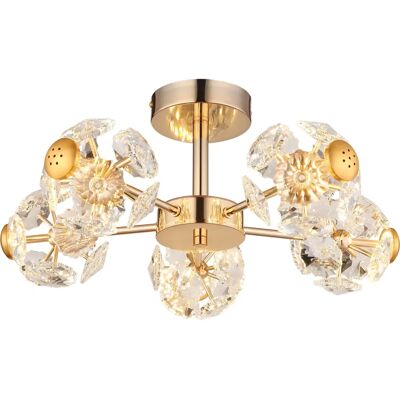 GLOBO 16023D Gold LED Ceiling Light - Ceiling Lighting GLOBO 16023D Gold LED Ceiling Light - Ceiling Lighting