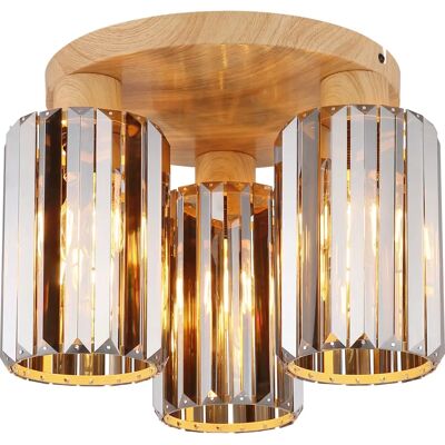GLOBO 60220346 Ceiling Lighting - E27, 3-flame, Brown GLOBO 60220346 Ceiling Lighting - E27, 3-flame, Brown