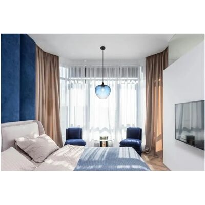 Globo Lighting Pendant Light - 29x120cm - Black Globo Lighting Pendant Light - 29x120cm - Black