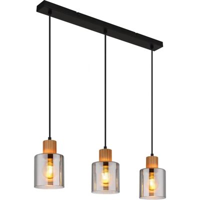 GLOBO 15768-3 Ceiling Lighting - Suspension Lamp with Three Glass Shades GLOBO 15768-3 Ceiling Lighting - Suspension Lamp with Three Glass Shades
