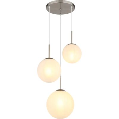 GLOBO Ceiling Lighting - E27, 3-Flame, Silver - Ceiling lighting GLOBO Ceiling Lighting - E27, 3-Flame, Silver - Ceiling lighting