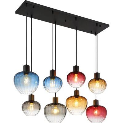 GLOBO Deckenleuchte - Modernes Chandelier mit 8 Gläsern GLOBO Deckenleuchte - Modernes Chandelier mit 8 Gläsern