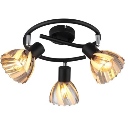 GLOBO Zachery Suspension Lighting - 3xE14, D460mm, Black - Suspension Lighting GLOBO Zachery Suspension Lighting - 3xE14, D460mm, Black - Suspension Lighting
