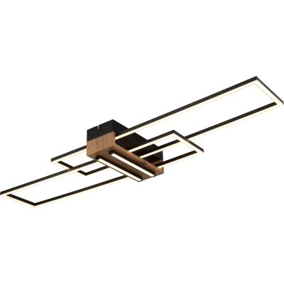 GLOBO 67208-40N LED Ceiling Light - Black Wood Finish GLOBO 67208-40N LED Ceiling Light - Black Wood Finish