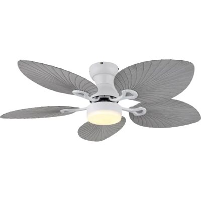 GLOBO Weiß 107cm Deckenventilator Mit Fernbedienung & LED GLOBO Weiß 107cm Deckenventilator Mit Fernbedienung & LED