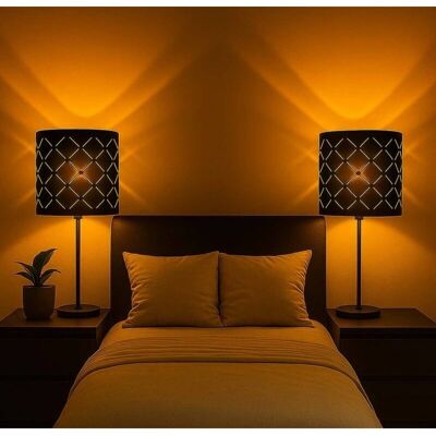 GLOBO LIGHTING - Set of 2 table lamps - Black GLOBO LIGHTING - Set of 2 table lamps - Black
