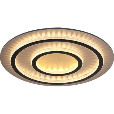 GLOBO 48042-60G Plafonnier LED - Noir et Or - 60W, 550mm - Publicité GLOBO 48042-60G Plafonnier LED - Noir et Or - 60W, 550mm - Publicité