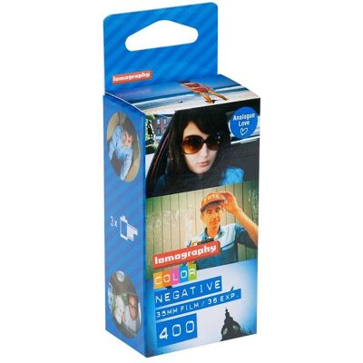 Lomography Color Negative ISO400 - Pack da 3 per fotocamere 35mm Lomography Color Negative ISO400 - Pack da 3 per fotocamere 35mm
