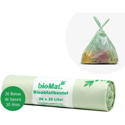 Papstar bioMAT Kompostbeutel - 20L - Grün, Rot, Elfenbein, Schwarz, Packung à 3 Papstar bioMAT Kompostbeutel - 20L - Grün, Rot, Elfenbein, Schwarz, Packung à 3