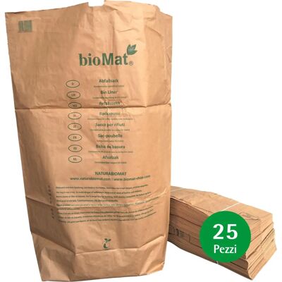 BIOMAT 240L Bruin/Groen Kartonnen Afvalzakken - Afvalzakken BIOMAT 240L Bruin/Groen Kartonnen Afvalzakken - Afvalzakken