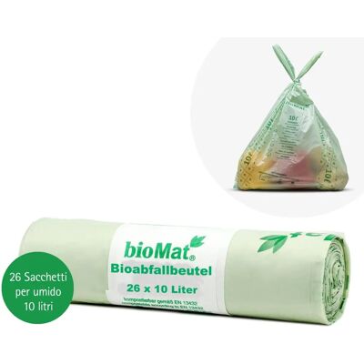 Papstar - bioMAT 10L - Vert - Lot de 4 - Compostable bag - Publicité Papstar - bioMAT 10L - Vert - Lot de 4 - Compostable bag - Publicité