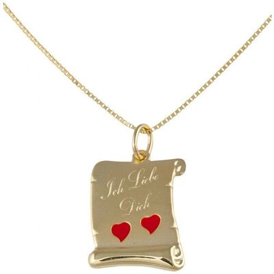 FIRETTI Goldkette mit Anhänger - 45cm Verstellbare Kette - Geschenk für Damen, Herren, Kinder FIRETTI Goldkette mit Anhänger - 45cm Verstellbare Kette - Geschenk für Damen, Herren, Kinder
