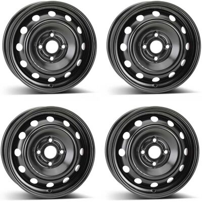 Alcar Acciaio 5965 Roue Noire - Roue - Publicité Alcar Acciaio 5965 Roue Noire - Roue - Publicité