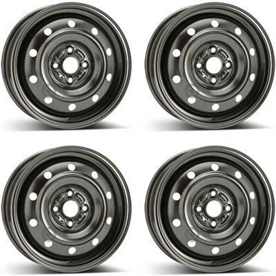 Alcar Acciaio - 6735 - Zwart - 5x15 - Wheel Alcar Acciaio - 6735 - Zwart - 5x15 - Wheel