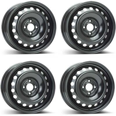 Alcar 7575 Teräspultti - 6x15, 4x100, Musta - Rengas Alcar 7575 Teräspultti - 6x15, 4x100, Musta - Rengas