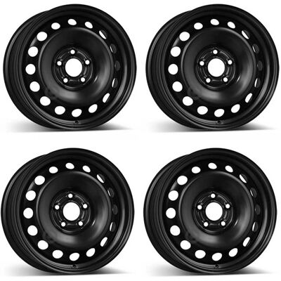 Alcar Acciaio 7037 6,5x16 5x108 Zwart - Wiel Alcar Acciaio 7037 6,5x16 5x108 Zwart - Wiel