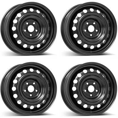 Rueda de acero para Toyota Yaris - 6x15 5x100 Negra Rueda de acero para Toyota Yaris - 6x15 5x100 Negra
