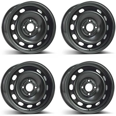 Roue en acier Alcar 6x15 4x108 Noire - Roue - Publicité Roue en acier Alcar 6x15 4x108 Noire - Roue - Publicité