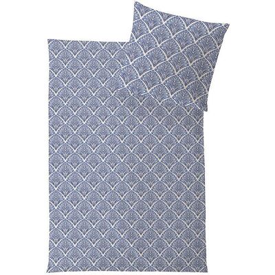 Hefel Tencel Bettwäsche Nice 70x90cm / 140x200cm Elfenbein Blau - Bettwäsche Hefel Tencel Bettwäsche Nice 70x90cm / 140x200cm Elfenbein Blau - Bettwäsche