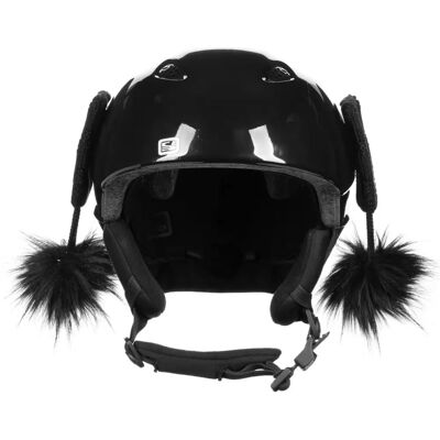 Eisbär Peruvian Luxury Pompom Helmet Stickers - black - Helmet Stickers Eisbär Peruvian Luxury Pompom Helmet Stickers - black - Helmet Stickers
