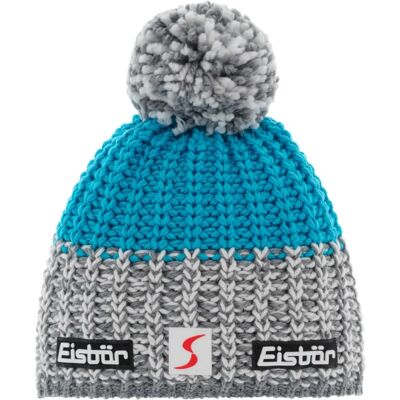Eisbär Refocus Pompon SP Beanie - Grey/White Azur - Winter Sports Eisbär Refocus Pompon SP Beanie - Grey/White Azur - Winter Sports