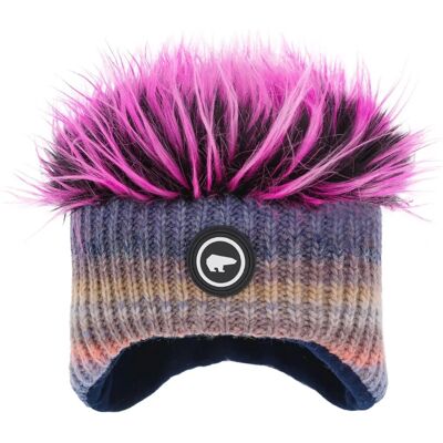 Bonnet Eisbär Keke Cocker Lilas Orange/Rose - Accessoire Hiver - Publicité Bonnet Eisbär Keke Cocker Lilas Orange/Rose - Accessoire Hiver - Publicité