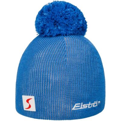 Eisbär Blue Beanie Pompon - Unisex Knitted Hat - Blue Eisbär Blue Beanie Pompon - Unisex Knitted Hat - Blue