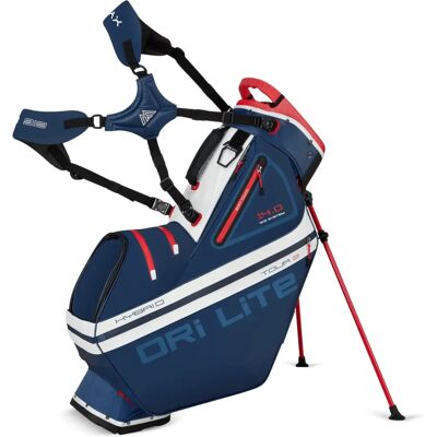 Big Max Dri Lite Hybrid Tour 2 Sac de Stand - Bleu-Rouge-Blanc - Sac de Golf - Publicité Big Max Dri Lite Hybrid Tour 2 Sac de Stand - Bleu-Rouge-Blanc - Sac de Golf - Publicité