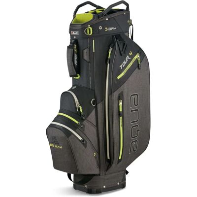 Big Max Aqua Tour 4 Black/Storm Charcoal/Lime Cart Bag - Golftasche Big Max Aqua Tour 4 Black/Storm Charcoal/Lime Cart Bag - Golftasche