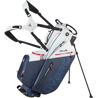 Big Max Dri Lite Hybrid Plus Sac de stand blanc/bleu marine/rouge - Sac de golf - Publicité Big Max Dri Lite Hybrid Plus Sac de stand blanc/bleu marine/rouge - Sac de golf - Publicité