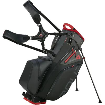 Big Max Aqua Hybrid 4 Vanntett golfbag - Svart/Rød Big Max Aqua Hybrid 4 Vanntett golfbag - Svart/Rød