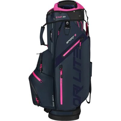 Big Max Dri Lite Sport 3 Golfvagnsväska - stålblå/fuchsia - Golfbag Big Max Dri Lite Sport 3 Golfvagnsväska - stålblå/fuchsia - Golfbag