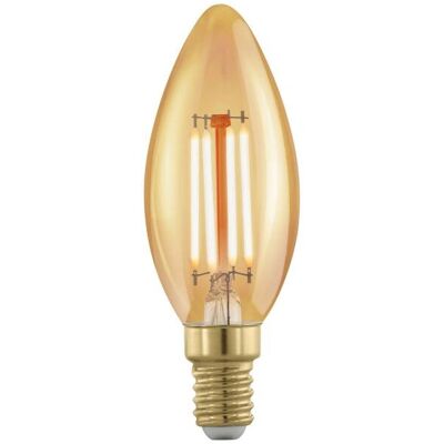 EGLO 110069 LED-Lampe - Bernstein 4W E14 - Vintage-Design EGLO 110069 LED-Lampe - Bernstein 4W E14 - Vintage-Design
