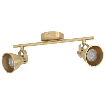Lampa sufitowa EGLO Seras - GU10 2x3W Stal Mosiądz Lampa sufitowa EGLO Seras - GU10 2x3W Stal Mosiądz