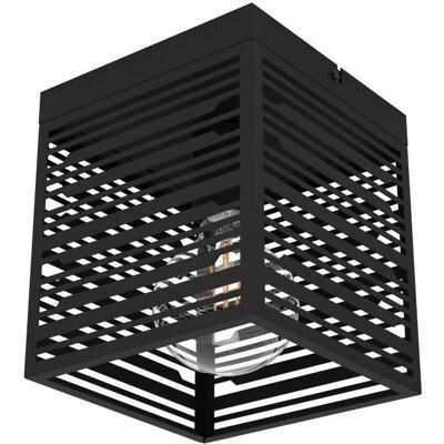 EGLO Piedritas Luz de Techo - Moderna Cuadrada Negra Regulable EGLO Piedritas Luz de Techo - Moderna Cuadrada Negra Regulable
