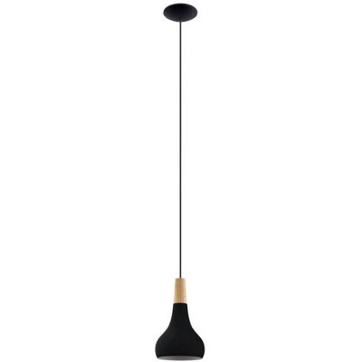 EGLO Sabinar Lampa wisząca - Nowoczesny Stal Czarna 18cm EGLO Sabinar Lampa wisząca - Nowoczesny Stal Czarna 18cm